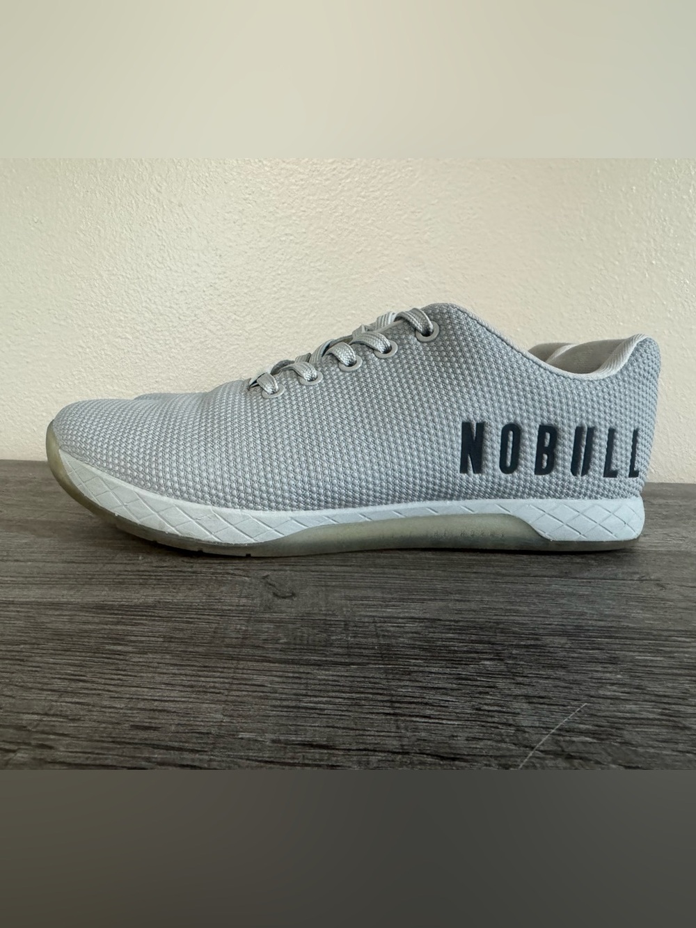 NOBULL Gray Knit Training Shoes CrossFit Sneakers - Women’s 9.5, Men’s 8